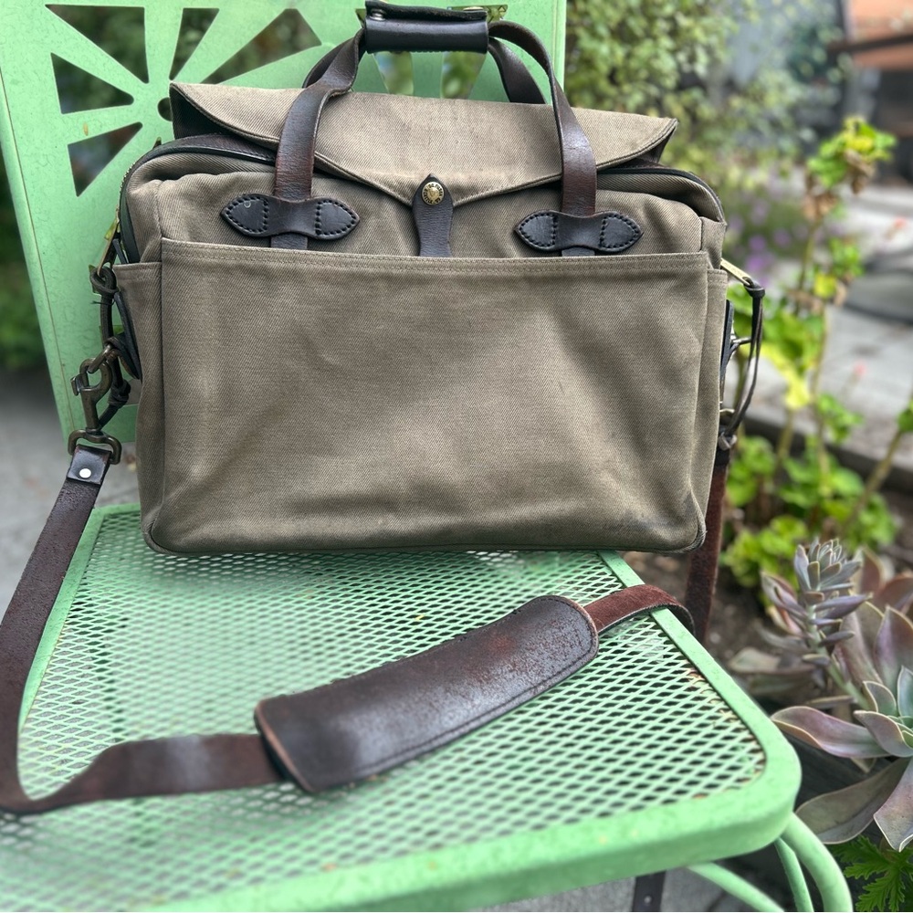 Filson Olive Green Canvas Men's Bag
